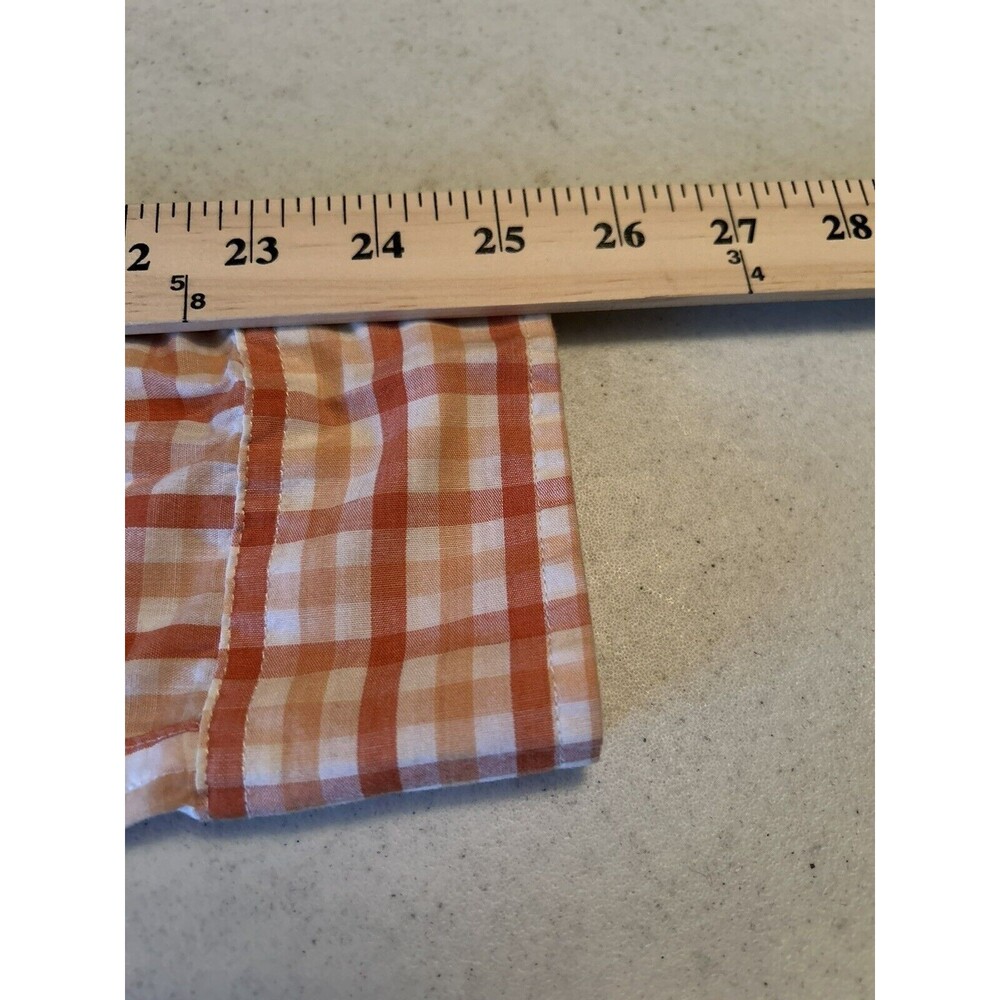 Levis Modern Plaid Western Shirt Mens Size Large Long Sleeve Pearl Snap Vintage - Picture 8 of 9